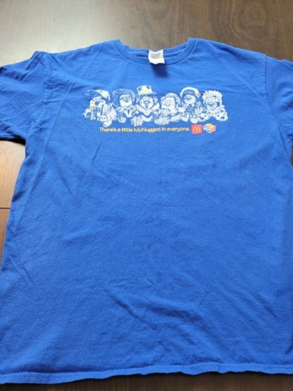 McDonald's Blue McNugget Short Sleeve Tee Large
